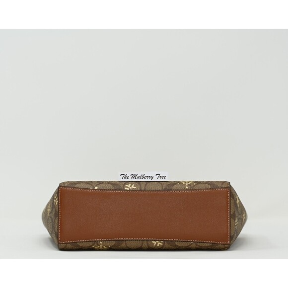 COACH ALICE Satchel Crossbody Signature Canvas Snowflake Print CF378 NWT $378 - Picture 6 of 15